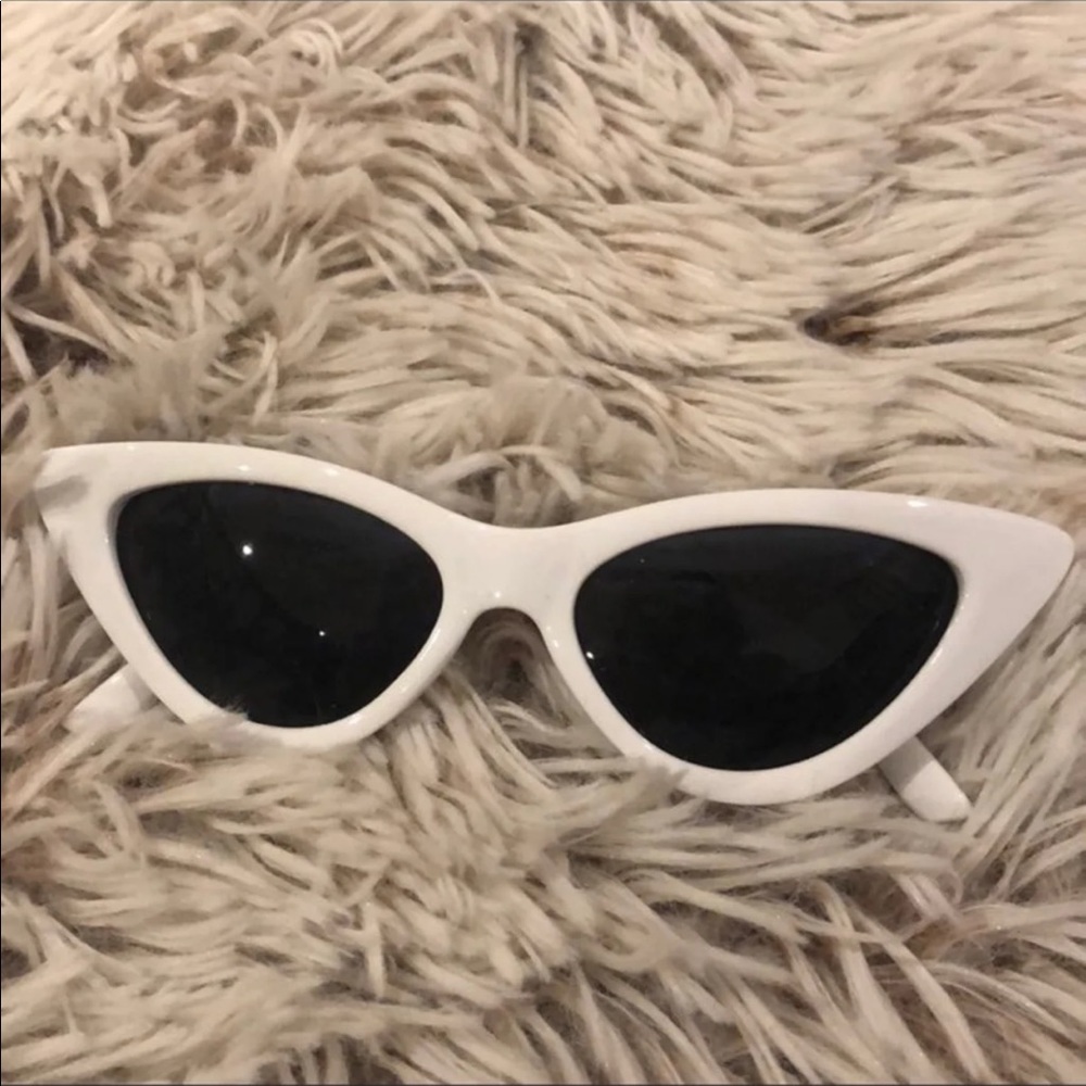 White Cateye glasses